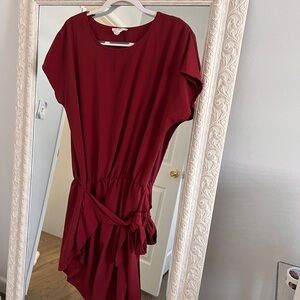 L'ATISTE Rich Red Mini Dress